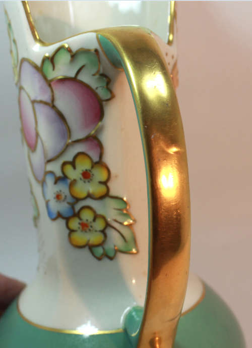 Vintage Crown Devon Fieldings Art Deco Ewer Style Vase A127