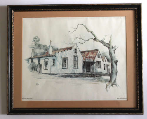Ted Hoefsloot Print Royal Hotel Pilgrims Rest Framed Picture
