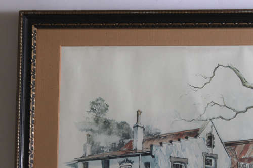 Ted Hoefsloot Print Royal Hotel Pilgrims Rest Framed Picture