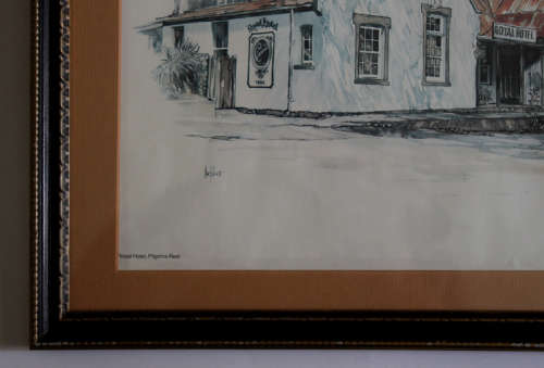 Ted Hoefsloot Print Royal Hotel Pilgrims Rest Framed Picture