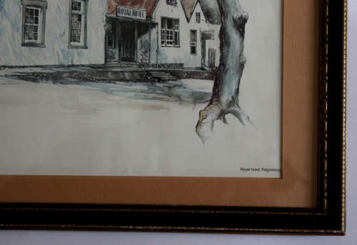 Ted Hoefsloot Print Royal Hotel Pilgrims Rest Framed Picture