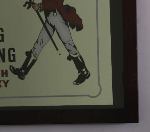 Johnnie Walker Scotch Whisky Bar Mirror in Black Frame