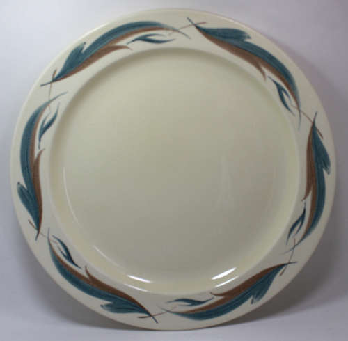Susie Cooper Handpainted Leaf Pattern Dinner Plate