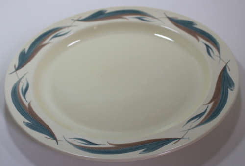 Susie Cooper Handpainted Leaf Pattern Dinner Plate