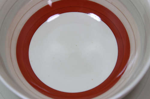 Vintage Susie Cooper Soup Bowl with Saucer Pattern 499