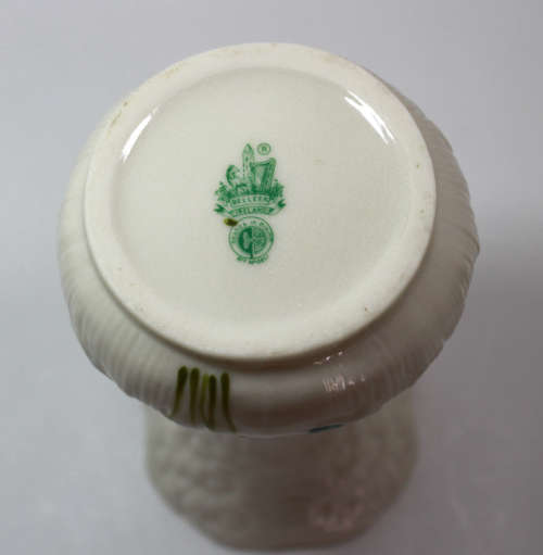 Vintage Pair of Belleek Miniature Vases