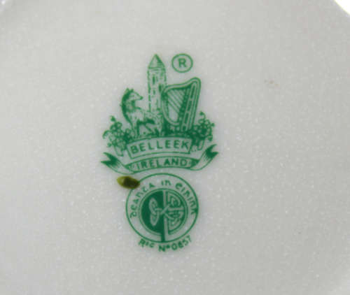 Vintage Pair of Belleek Miniature Vases