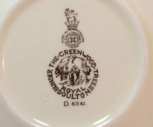 Vintage Royal Doulton Bowl of Robin Hood Under The Greenwood Tree D6341