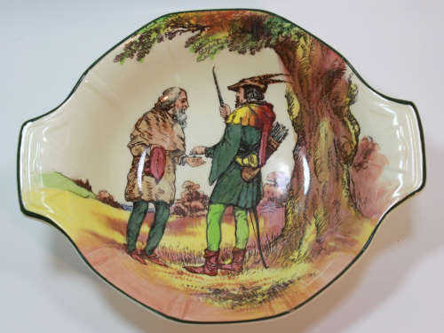 Vintage Royal Doulton Bowl of Robin Hood Under The Greenwood Tree D6341