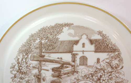 Huguenot Fine China Stellenryck Wijn Museum Stellenbosch Decorative Wall Plate
