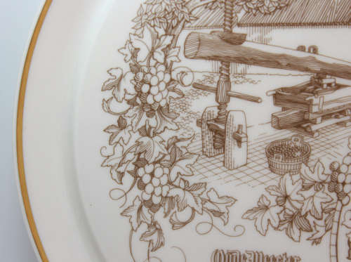 Huguenot Fine China Stellenryck Wijn Museum Stellenbosch Decorative Wall Plate