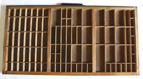 Vintage Original Hamilton Letterpress Big Printers Drawer 89 Division Printers Tray