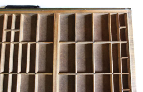 Vintage Original Hamilton Letterpress Big Printers Drawer 89 Division Printers Tray