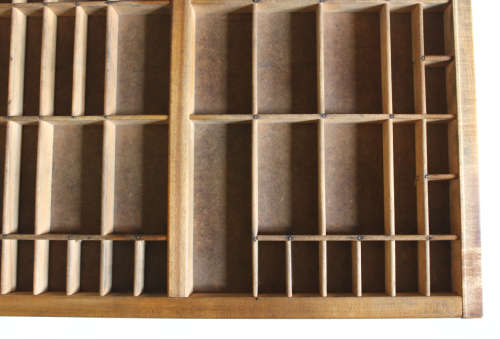 Vintage Original Hamilton Letterpress Big Printers Drawer 89 Division Printers Tray