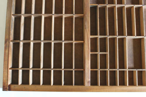 Vintage Original Hamilton Letterpress Big Printers Drawer 89 Division Printers Tray