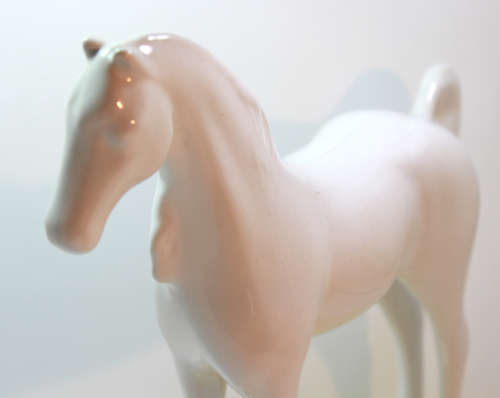 Rare White Horse Scotch Whisky White Horse Porcelain Statue