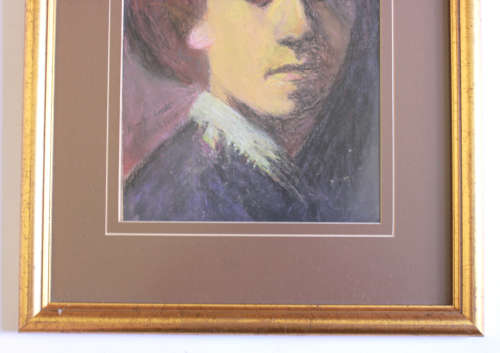Framed Original Portrait of Rembrandt by Walter Buchhorn 1999