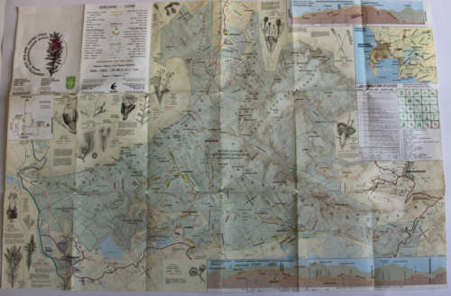 Cape Nature Conservation Boland Hiking Trail HH Section 1994 Folded Map