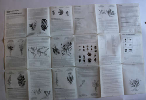 Cape Nature Conservation Boland Hiking Trail HH Section 1994 Folded Map