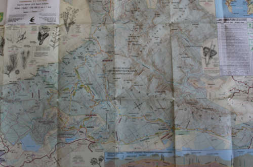 Cape Nature Conservation Boland Hiking Trail HH Section 1994 Folded Map