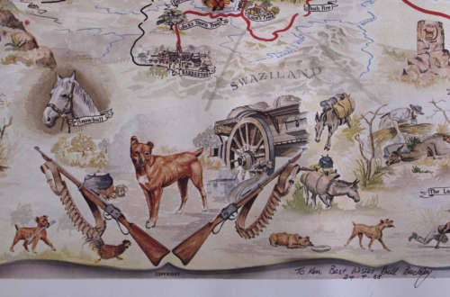Jock Of The Bushveld by E Buckley Pictorial Map Reproduction Print