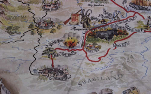 Jock Of The Bushveld by E Buckley Pictorial Map Reproduction Print