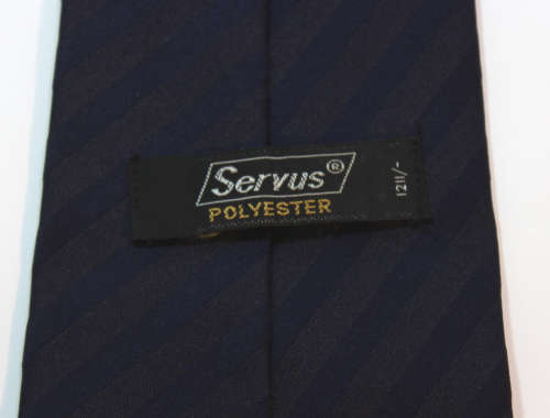Two Tone Navy Blue Formal Wear Classic Necktie by Servus