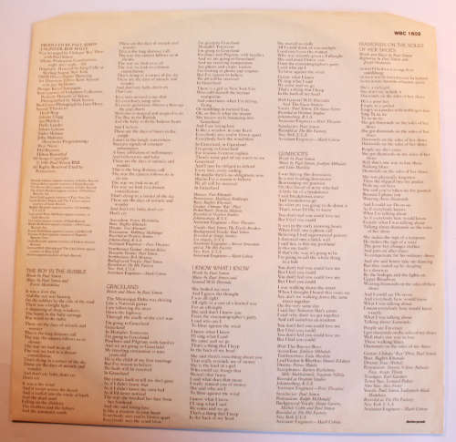 Paul Simon Gracelend Vinyl LP
