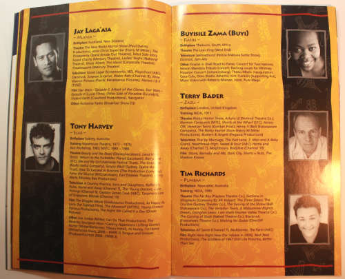 The Lion King Capitol Theatre Sydney Production 2004 Official Programme With Ticket