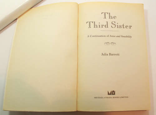 The Third Sister by Julia Barrett Softcover Book