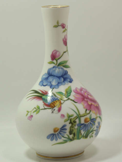 Fine Bone China Oriental Bird Bud Vase by Spode
