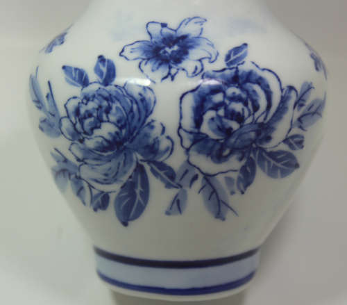 Delft Blue Regent China Handpainted Small Vase