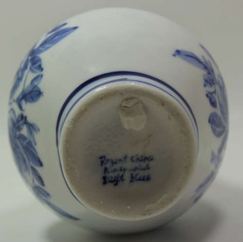 Delft Blue Regent China Handpainted Small Vase