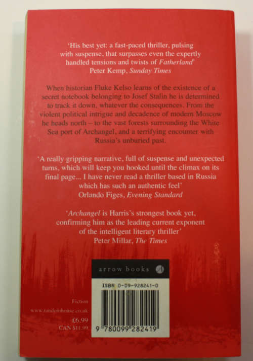 Archangel by Robert Harris Softcover Book