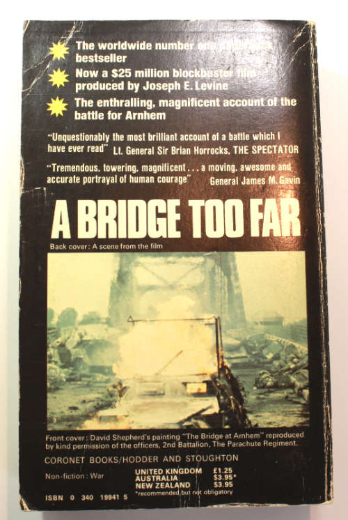 A Bridge Too Far by Cornelius Ryan Softcover Book