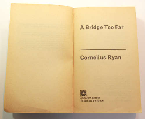 A Bridge Too Far by Cornelius Ryan Softcover Book