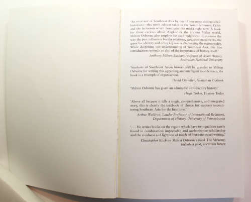 South East Asia An Introductory History by Milton Osborne Softcover Book