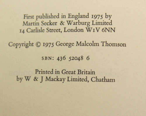 The North West Passage by George Malcolm Thomson First Edition Hardcover Book