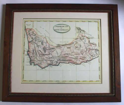 Colonie Du Cap Bonne Esperance Framed Map of Cape Colony Reproduction Print