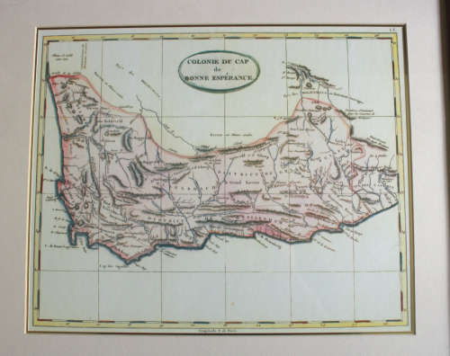 Colonie Du Cap Bonne Esperance Framed Map of Cape Colony Reproduction Print