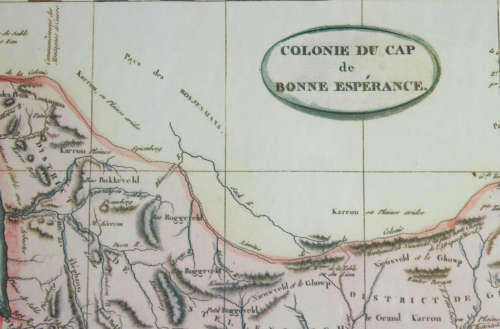 Colonie Du Cap Bonne Esperance Framed Map of Cape Colony Reproduction Print