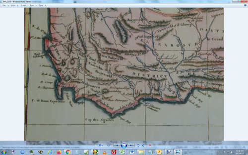 Colonie Du Cap Bonne Esperance Framed Map of Cape Colony Reproduction Print