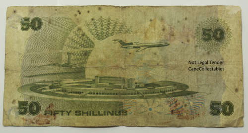 Kenya 50 Shillings Bank Note 1987 Circulated F