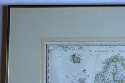 `Europa mit politischer Begranzung der einzelnen Staaten`  Map 1826 by Adolf Stieler Framed Print