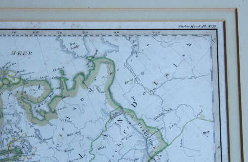 `Europa mit politischer Begranzung der einzelnen Staaten`  Map 1826 by Adolf Stieler Framed Print