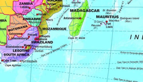 World Political Map Poster Size Laminated