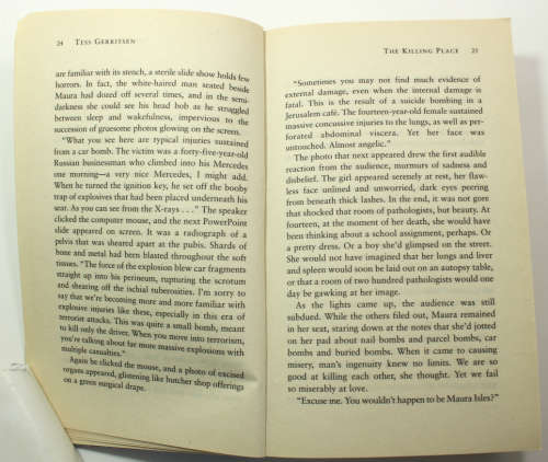 The Killing Place by Tess Gerritsen Softcover Book