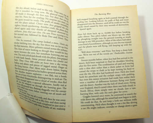 The Burning Blue by James Holland Softcover Book