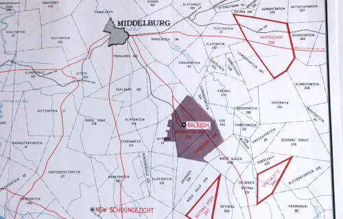 Rand Mines Coalfields Witbank Middelburg 1950 -  Reproduction Print @ A1 Size.