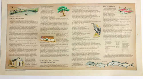 Malgas Breede River Pictorial Map and History Poster